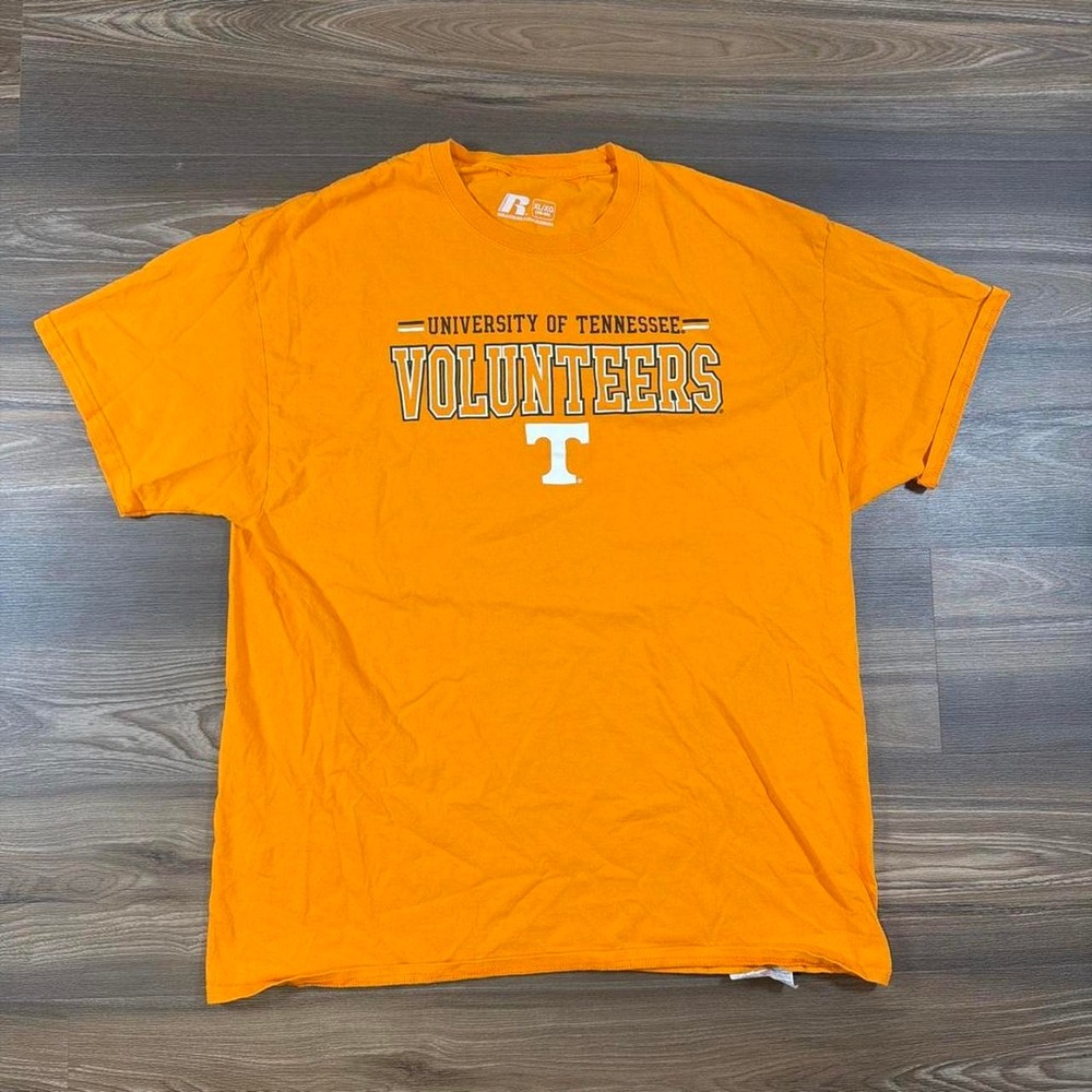Orange Russell Athletic University of Tennessee Volunteers T-shirt